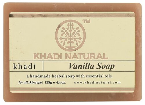 Khadi Natural Мыло кусковое Herbal Vanilla Soap, 125 г