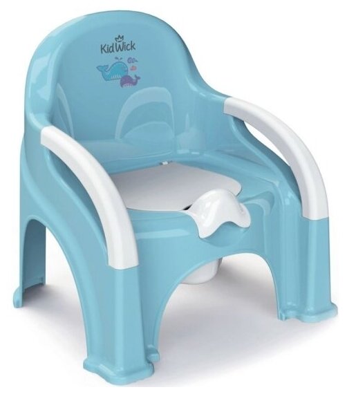 Горшок-стульчик с крышкой Kidwick KW110202 Премьер голубой