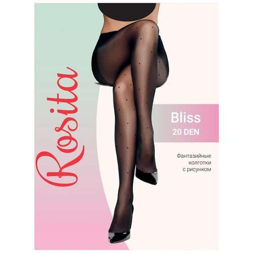 колготки rosita колготки женские bliss 20 антрацит размер 2 Колготки Rosita, 20 den, размер 4, черный