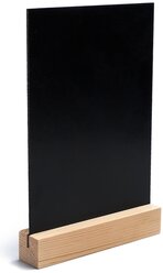 Тейбл-тент А5, меловая табличка на деревянной подставке, цвет чёрный, ПВХ 4332915