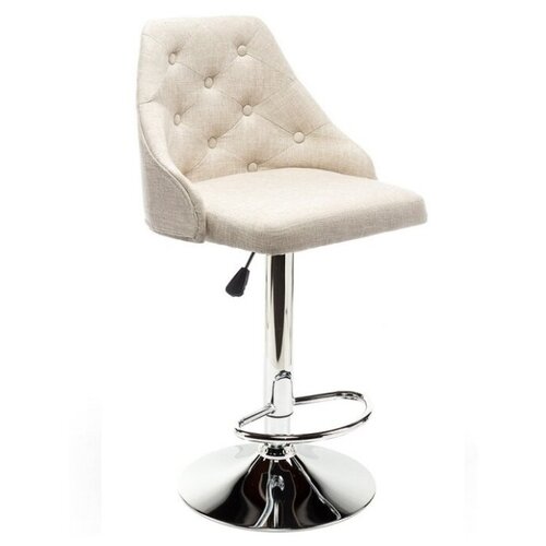 фото Стул woodville laguna, металл/текстиль, цвет: cream fabric