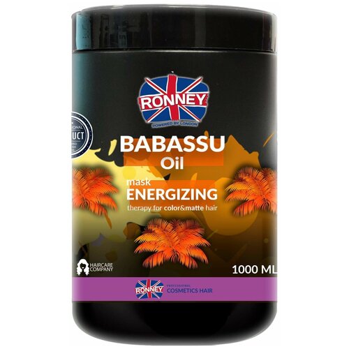 Ronney Professional Маска для волос Babassu Oil Energizing Therapy, 1000 мл