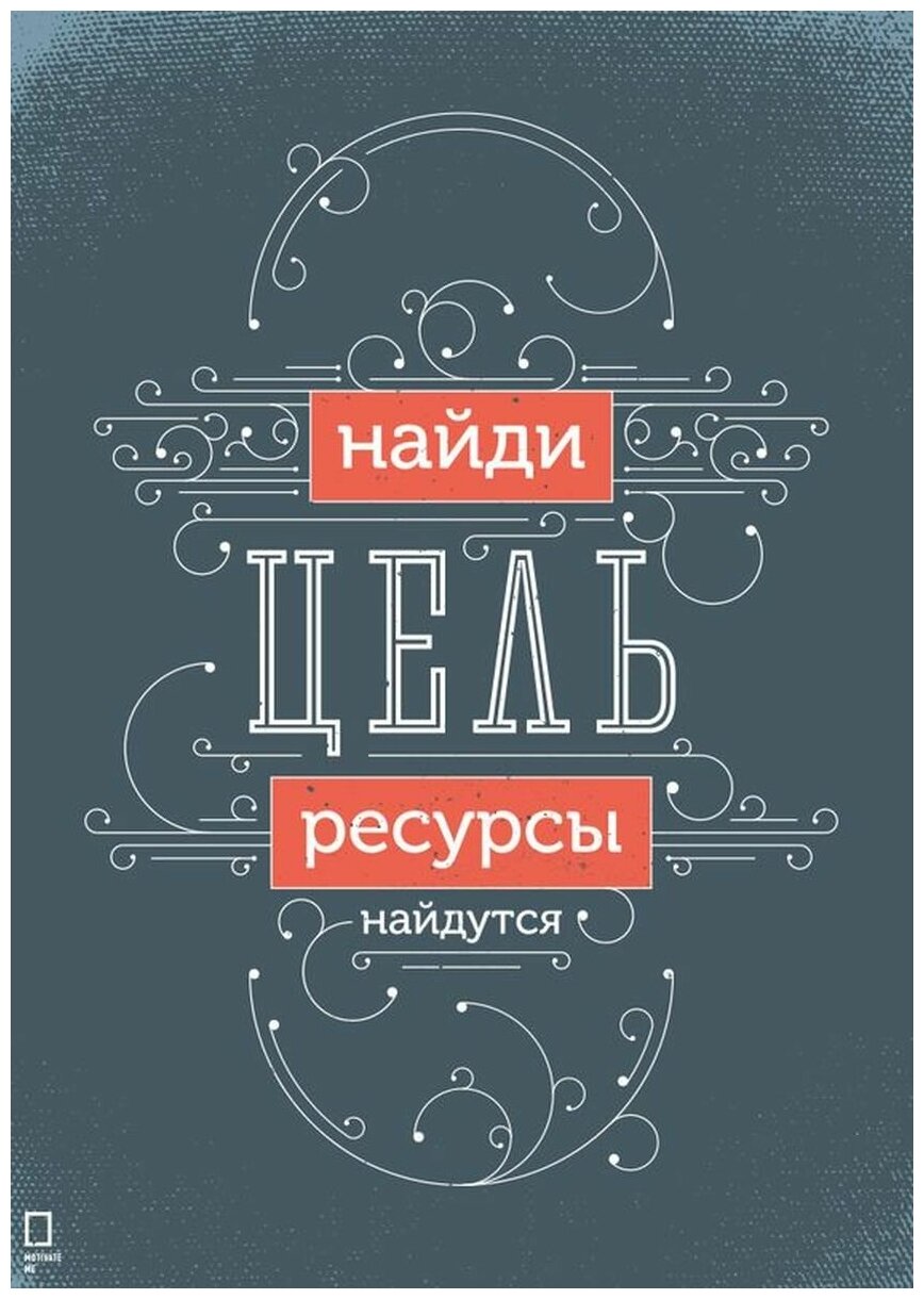 Прикольные подарки, найди цель - ресурсы найдутся, мотивация постер жестяная табличка на стену 20 на 30 см шнур-подвес в подарок