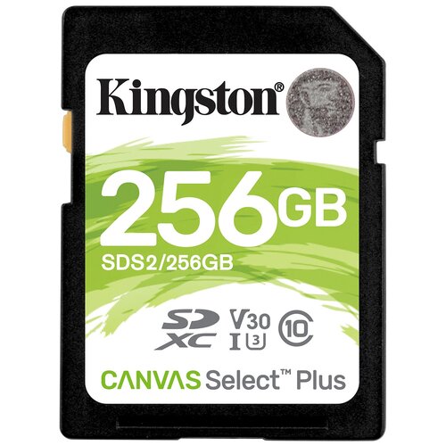 Карта памяти 256Gb Kingston Canvas Select Plus SDXC Class 10 (SDS2/256GB) карта памяти kingston canvas select plus sdxc uhs i cl10 sds2 256gb