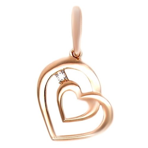 фото Кулоны the-jeweller подвеска из золота с фианитами