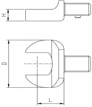 GARWIN INDUSTRIAL 505570-32-9 Насадка для динамометрического ключа рожковая 32 мм, с посадочным квадратом 9х12 - фото №6