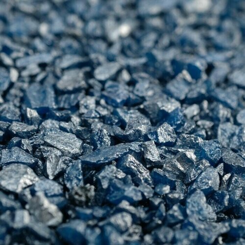 Грунт Синий металлик декоративный песок кварцевый, 250 г фр.1-3 мм, 2 шт.