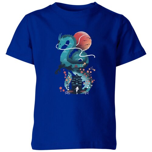 Футболка Us Basic, размер 6, синий детская футболка дракон хаку 140 красный