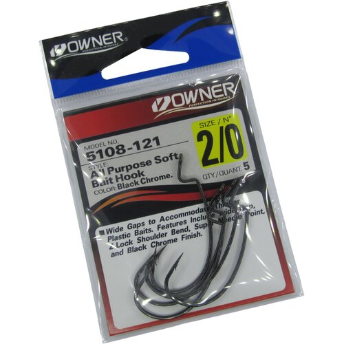 фото Крючок owner 5108 all purpose softbait hook № 2/0