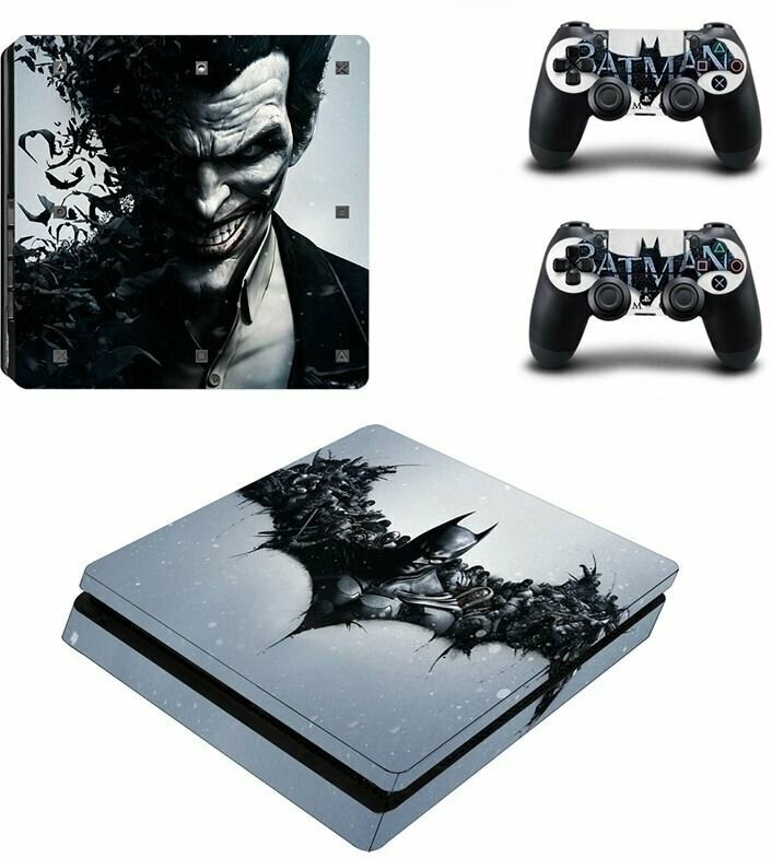 Набор, виниловая защитная на игровую консоль Sony PlayStation 4 Batman&Joker