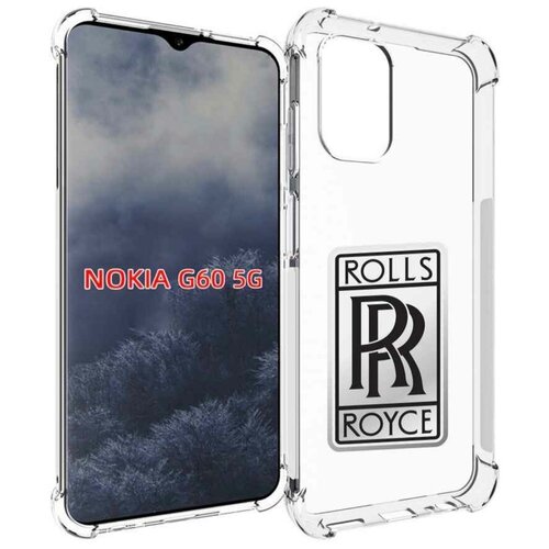 Чехол MyPads Rolls-Royce мужской для Nokia G60 5G задняя-панель-накладка-бампер