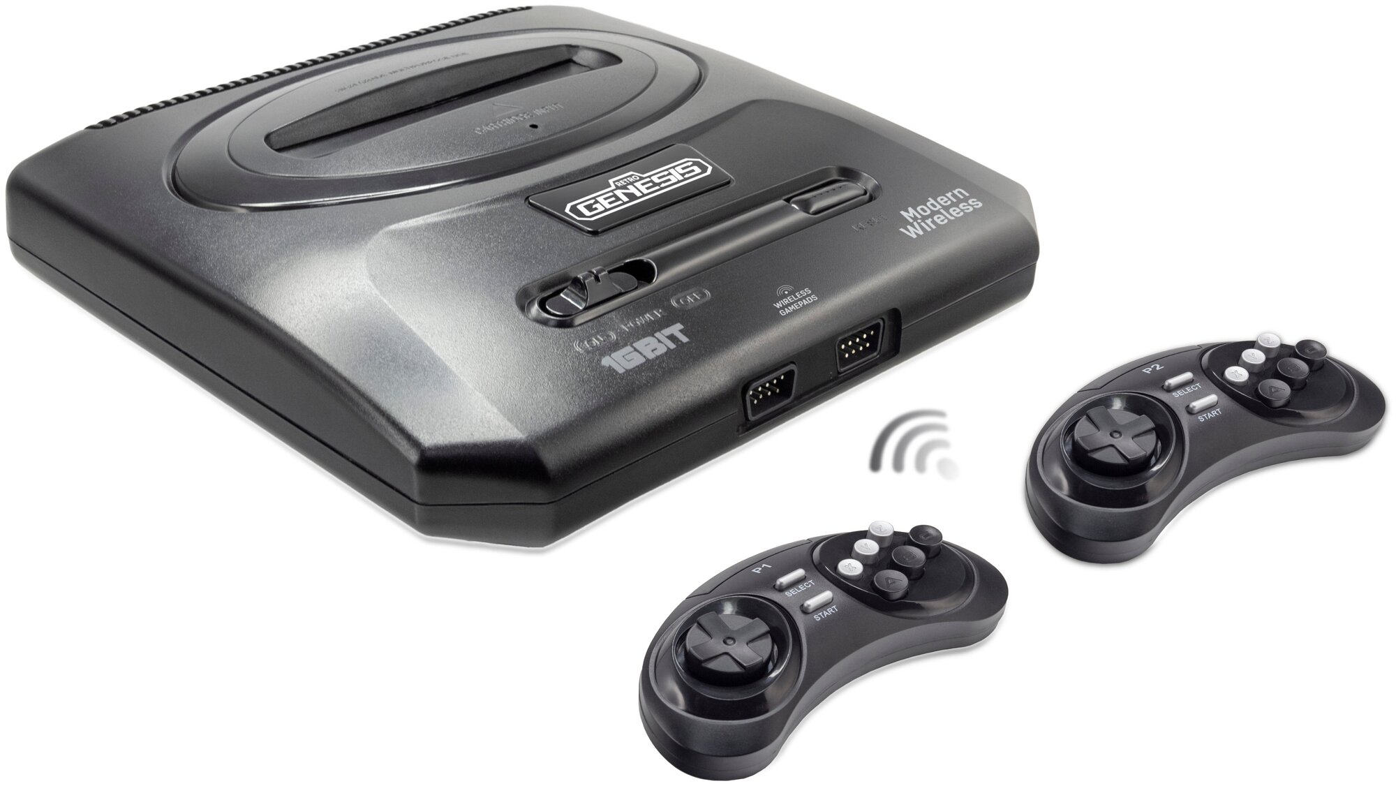 Игровая консоль SEGA RETRO GENESIS MODERN WIRELESS (170 игр, 2 беспроводных джойстика, 2.4ГГц, AV)