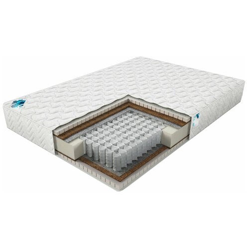 фото Матрас dimax практик медиум 500, 160x220 см, пружинный, белый