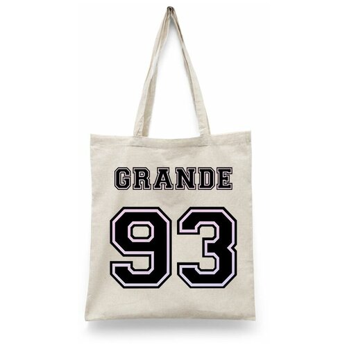 фото Сумка-шоппер унисекс каждому своё "ариана гранде/ariana grande" белая