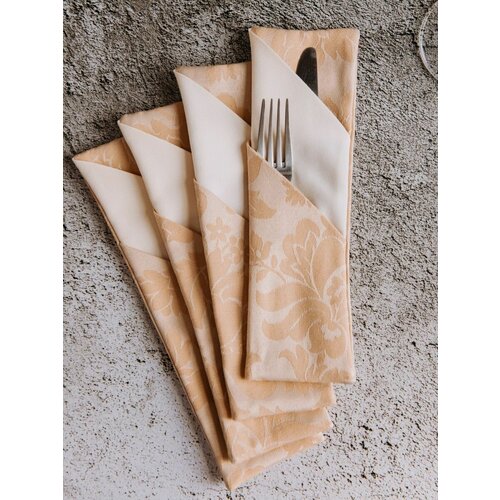 Конверт текстильный под приборы 4 шт.