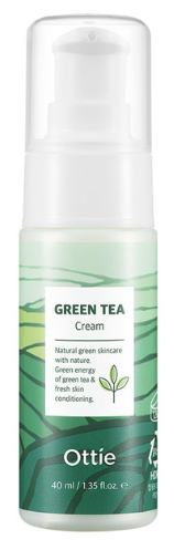 Легкий увлажняющий крем с зеленым чаем Ottie Green Tea Cream 40 мл