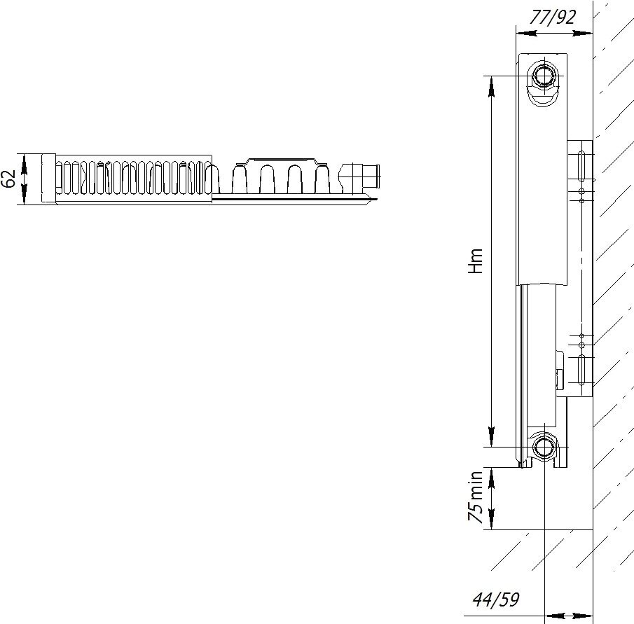 Радиатор AXIS 11 500x400 Classic 15004C - фото №3