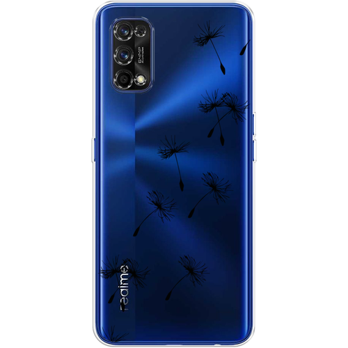 Силиконовый чехол на Realme 7 Pro / Реалми 7 Про Летящие одуванчики, прозрачный силиконовый чехол на realme gt 2 pro реалми gt 2 про летящие одуванчики прозрачный