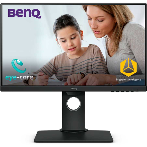 BenQ Монитор LCD 23.8' [16:9] 1920х1080(FHD) IPS, nonGLARE, 60 Hz, 250 cd/m2, H178°/V178°, 1000:1, 20М:1, 16.7M, 5ms, VGA, HDMI, DP, Height adj, Pivot, Tilt, Swivel, Speakers, 3Y, Black