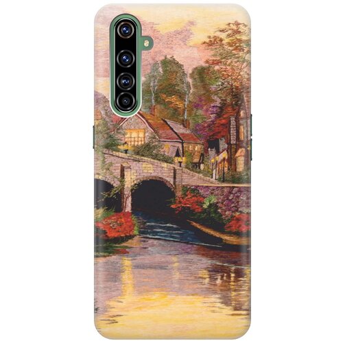 RE: PA Чехол - накладка ArtColor для realme X50 Pro с принтом Вид на живописный мост силиконовый чехол фиолетовая сирень на realme x50 pro рилми х50 про