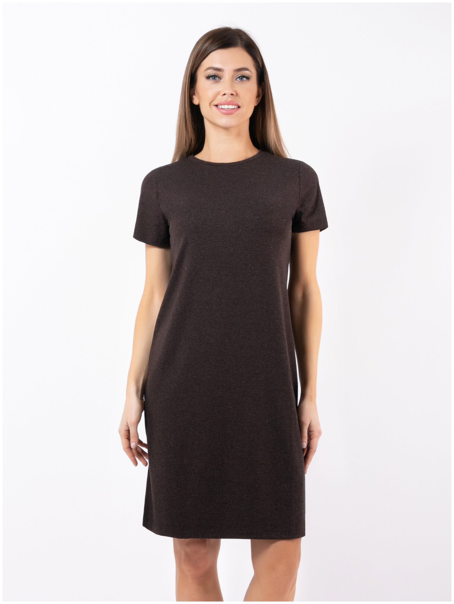 Платье Vis-A-Vis (XL/100, Коричневый) - фотография № 1