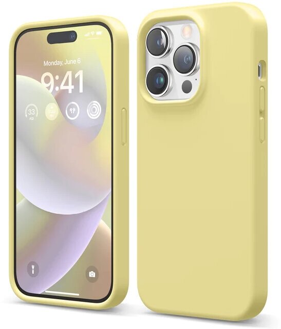 Elago для iPhone 14 Pro чехол Soft silicone (Liquid) Yellow