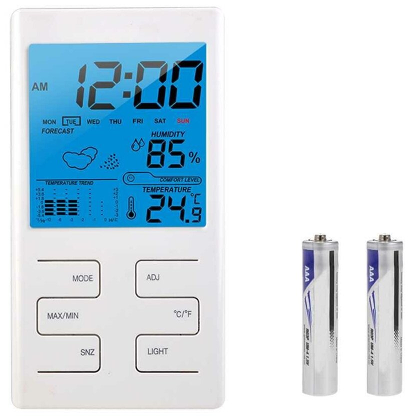Цифровая метеостанция CX-501 календарь, цифровые часы с будильником, термометр-гигрометр с подсветкой