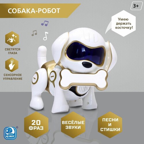 Робот-собака Чаппи, русское озвучивание, световые и звуковые эффекты, цвет золотой