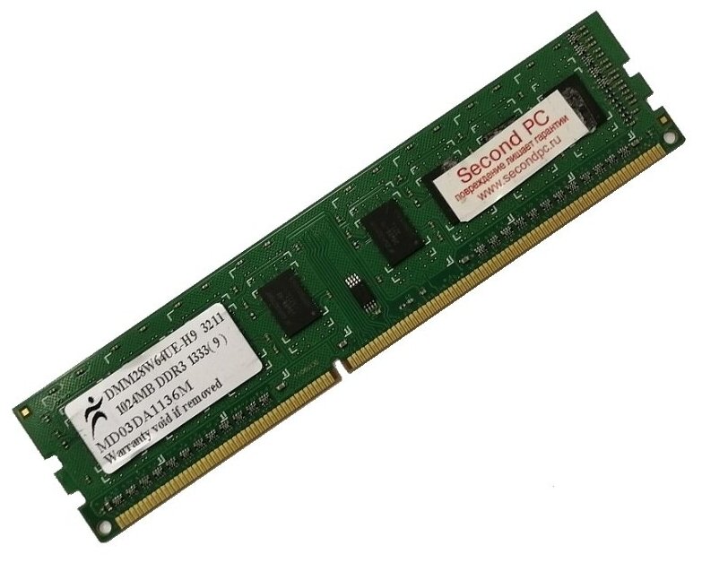 ОЗУ Dimm 1Gb PC3-10600(1333)DDR3 Digma DMM28W64UE-H9