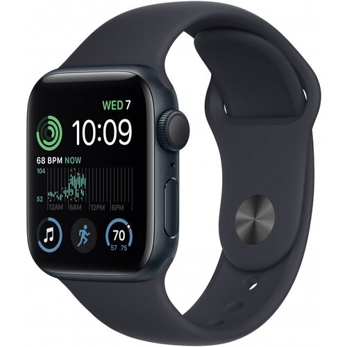 Умные часы Apple Watch Series SE Gen 2 2023 40 мм Aluminium Case GPS, midnight Sport Band, ремешок S/M