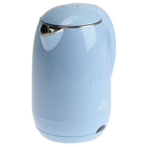 Чайник электрический Добрыня DO-1249B, пластик, 1.8 л, 2000 Вт, голубой чайник электрический добрыня do 1238b стекло 1 8 л 1800 вт подсветка черный