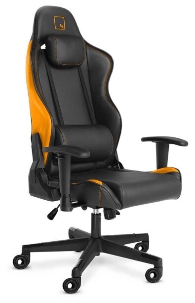 Кресло игровое Warp Sg черный/оранжевый .