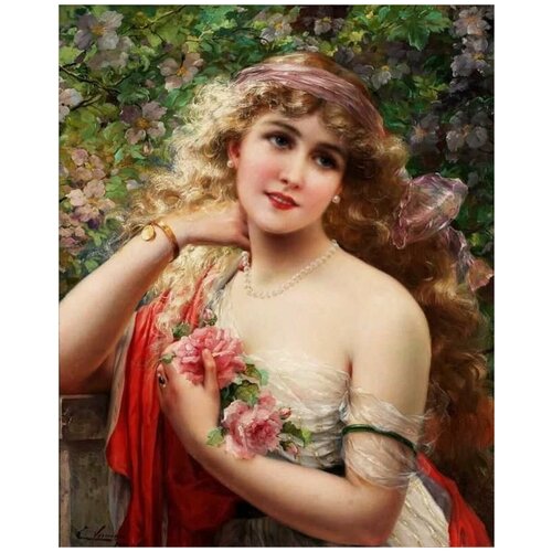 Пазл Gold 1000 деталей: Юная дама с розой