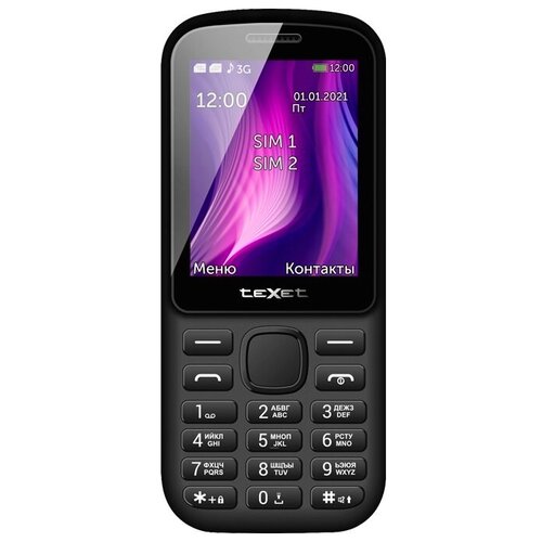 Телефон teXet TM-221, черный