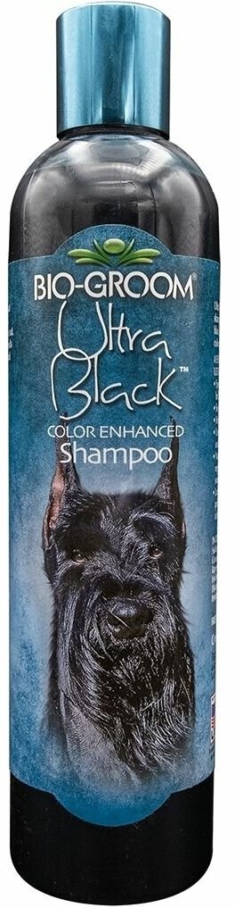 Bio-Groom Ultra Black шампунь-усилитель темного окраса для собак, концентрат 1 к 8, 3,8 л (34,2 литра готового шампуня) - фотография № 2