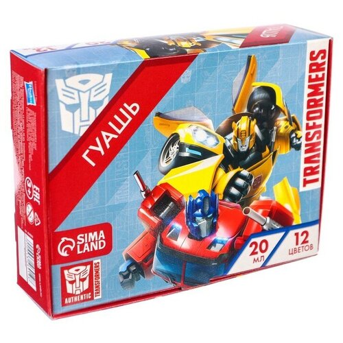 Гуашь 12 цветов по 20 мл , Transformers игровой набор hasbro transformers микромастерс серия офрайз e71195l0