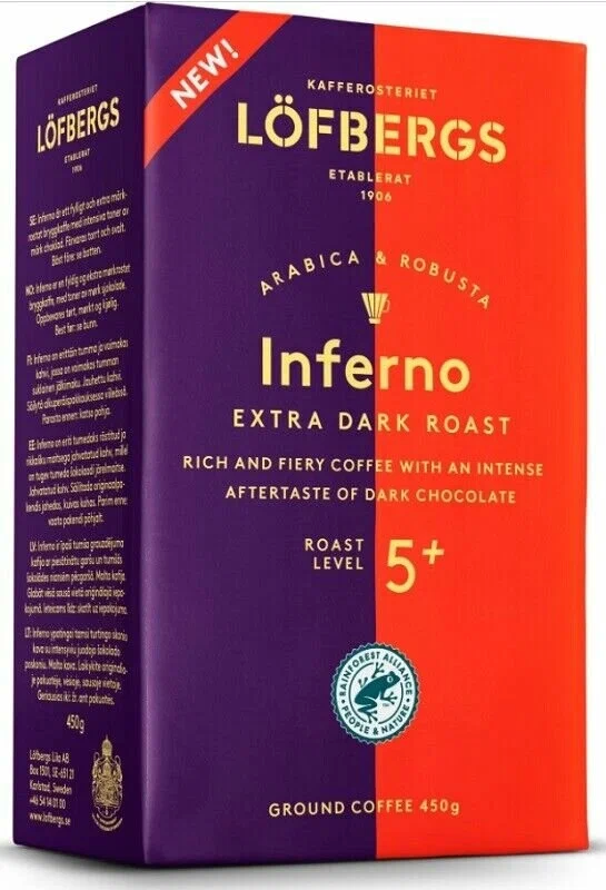 Кофе молотый Lofbergs Inferno 450г - фотография № 2