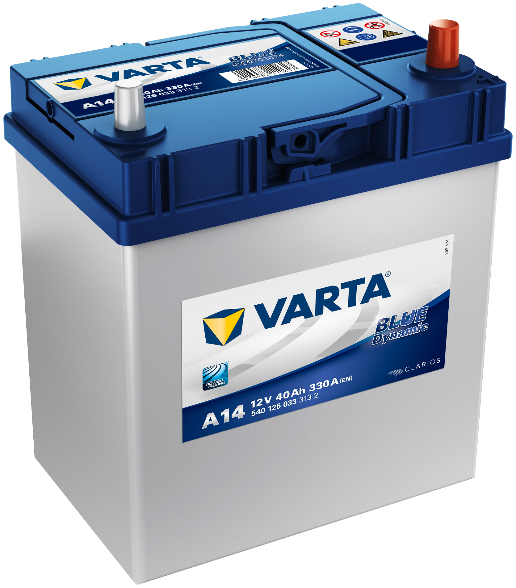 Аккумулятор для спецтехники VARTA Blue Dynamic A14 540 126 033 187х127х227