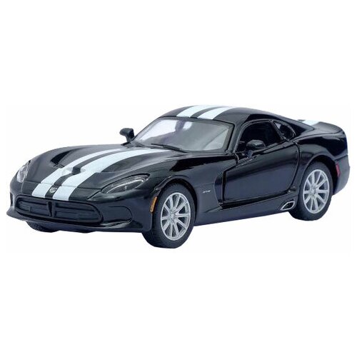 Гоночная машина Kinsmart 2013 SRT Viper GTS (KT5363FW) 1:36, 12 см, черный 2 легковой автомобиль kinsmart 2013 srt viper gts kt5363wp 1 36 13 см черный