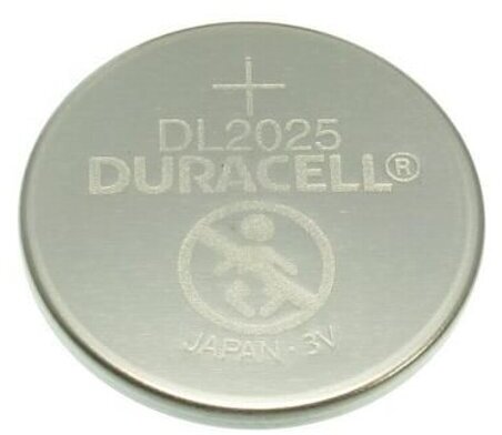 Алкалиновая батарейка Duracell CR2025-2BL (20/200/29400)