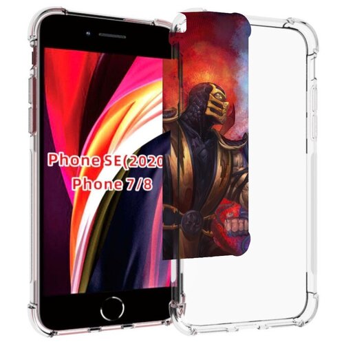 Чехол MyPads Mortal Kombat art для iPhone 7 4.7 / iPhone 8 / iPhone SE 2 (2020) / Apple iPhone SE3 2022 задняя-панель-накладка-бампер