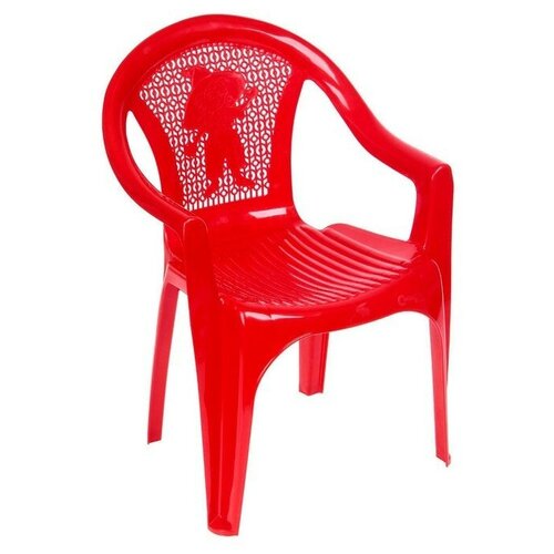 Кресло детское, 380х350х535 мм, цвет красный, "Hidde", материал пластик
