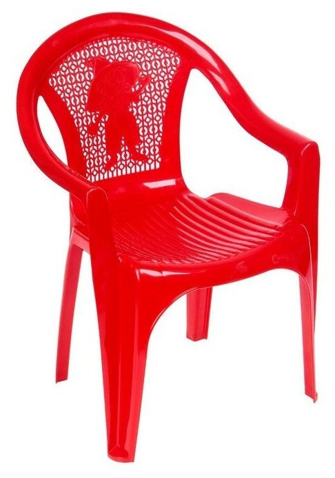 Кресло детское 380х350х535 мм цвет красный