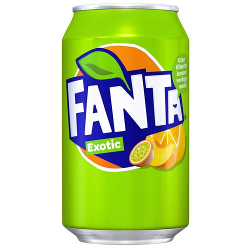 Газированный напиток FANTA (Фанта) Экзотик, Дания, 0.33 л