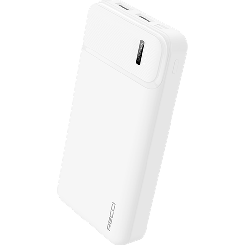 Внешний аккумулятор (powerbank) Recci RPB-N17 Power Burton 20000мАч, 2 x USB, 2.1A, белый