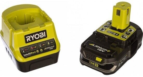 Набор: аккумулятор и зарядное устройство Ryobi ONE+ RC18120-125 5133003359 (18 В, 2.5 А*ч, Li-Ion) RC18120