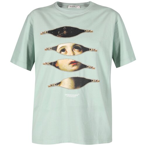 Футболка Undercover, хлопок, размер 2, зеленый