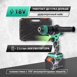 Аккумуляторная ударная дрель-шуруповерт Zitrek Green Impact 18V - изображение