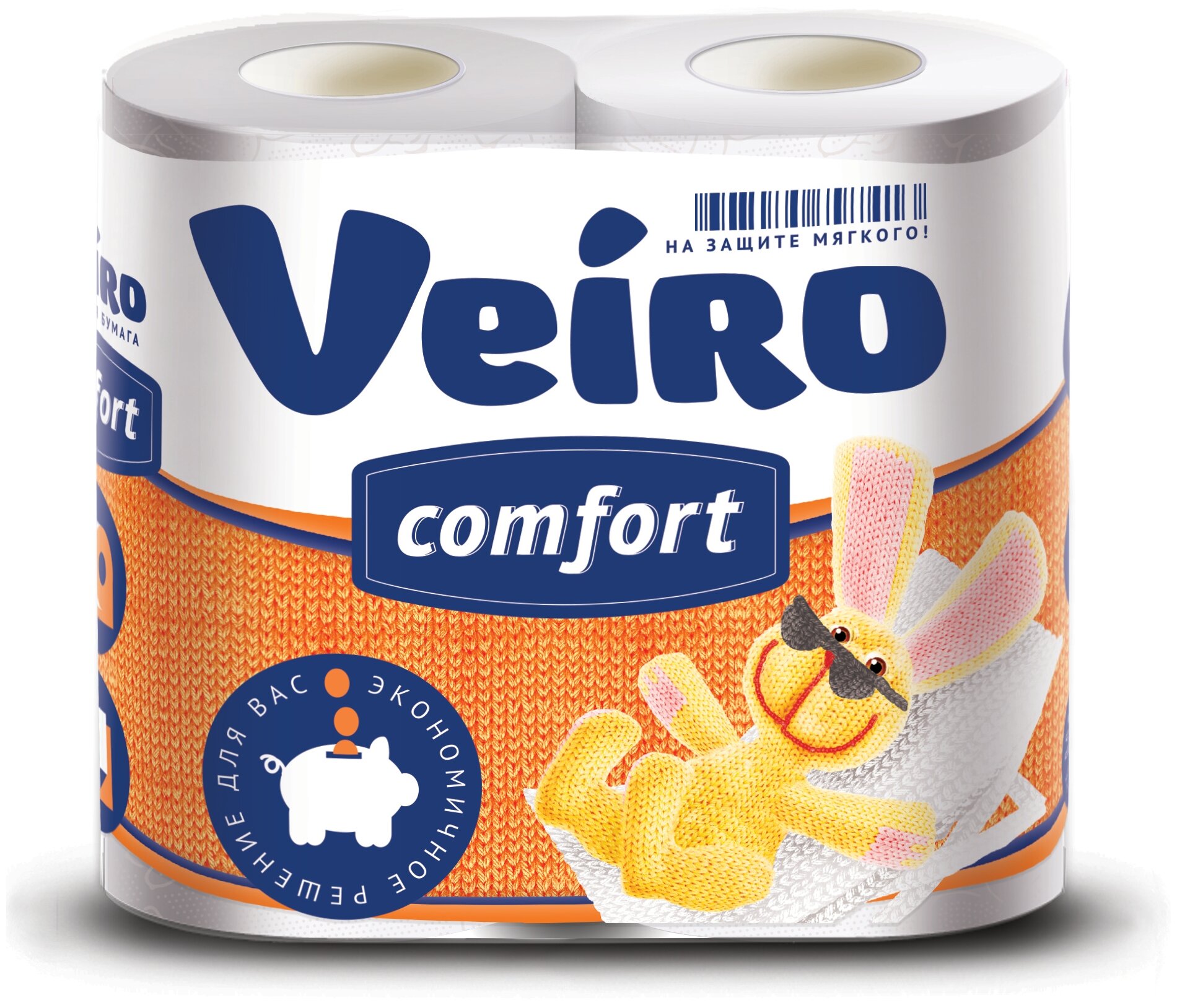 ТБрул Veiro Comfort, 5С24Comfort, 2-сл., 4 рулона, белый