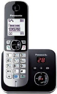 Радиотелефон Panasonic DECT стандарт Эко-режим радиотелефон черного серого цвета